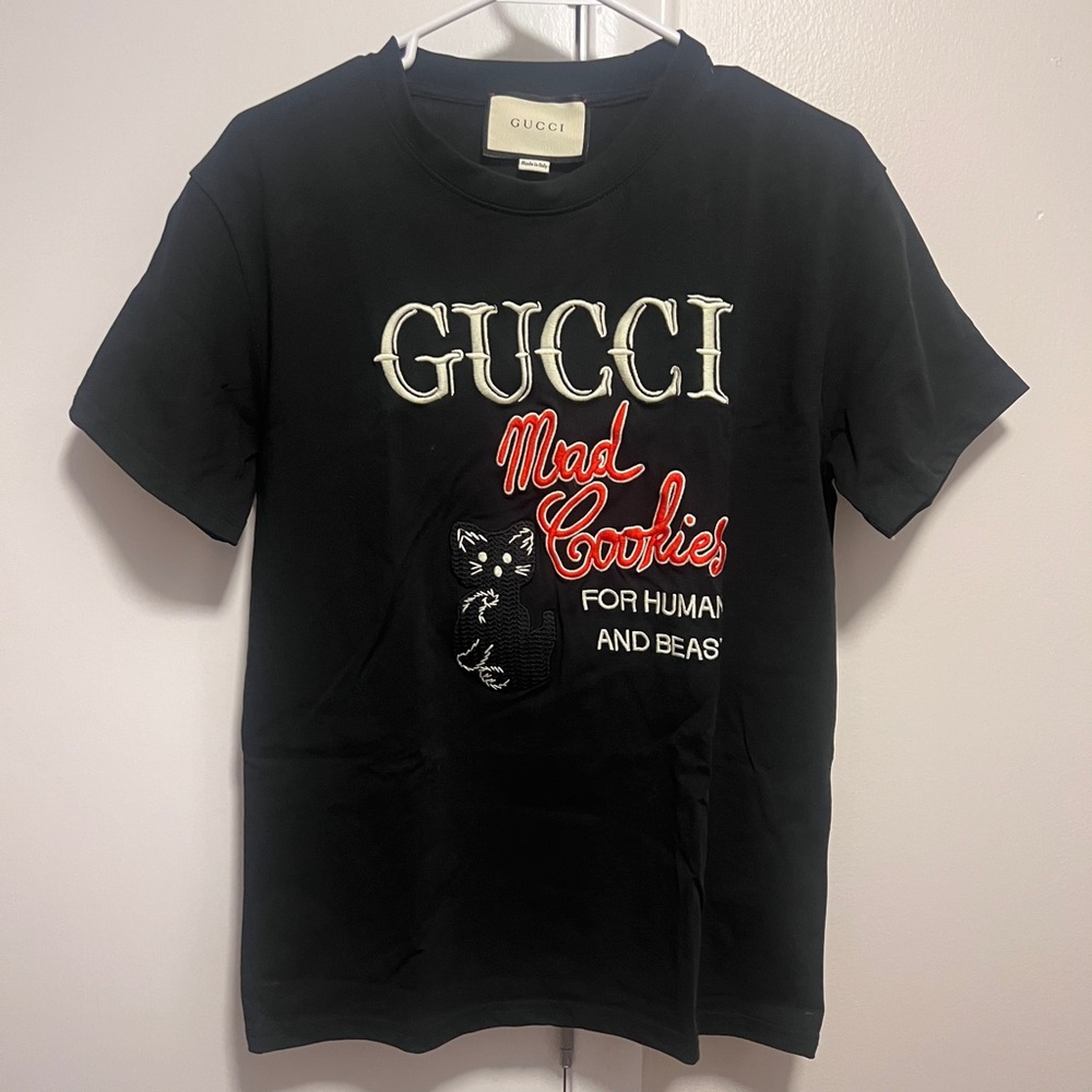 Gucci Mad cookies Embroidered black T-shirt Size M